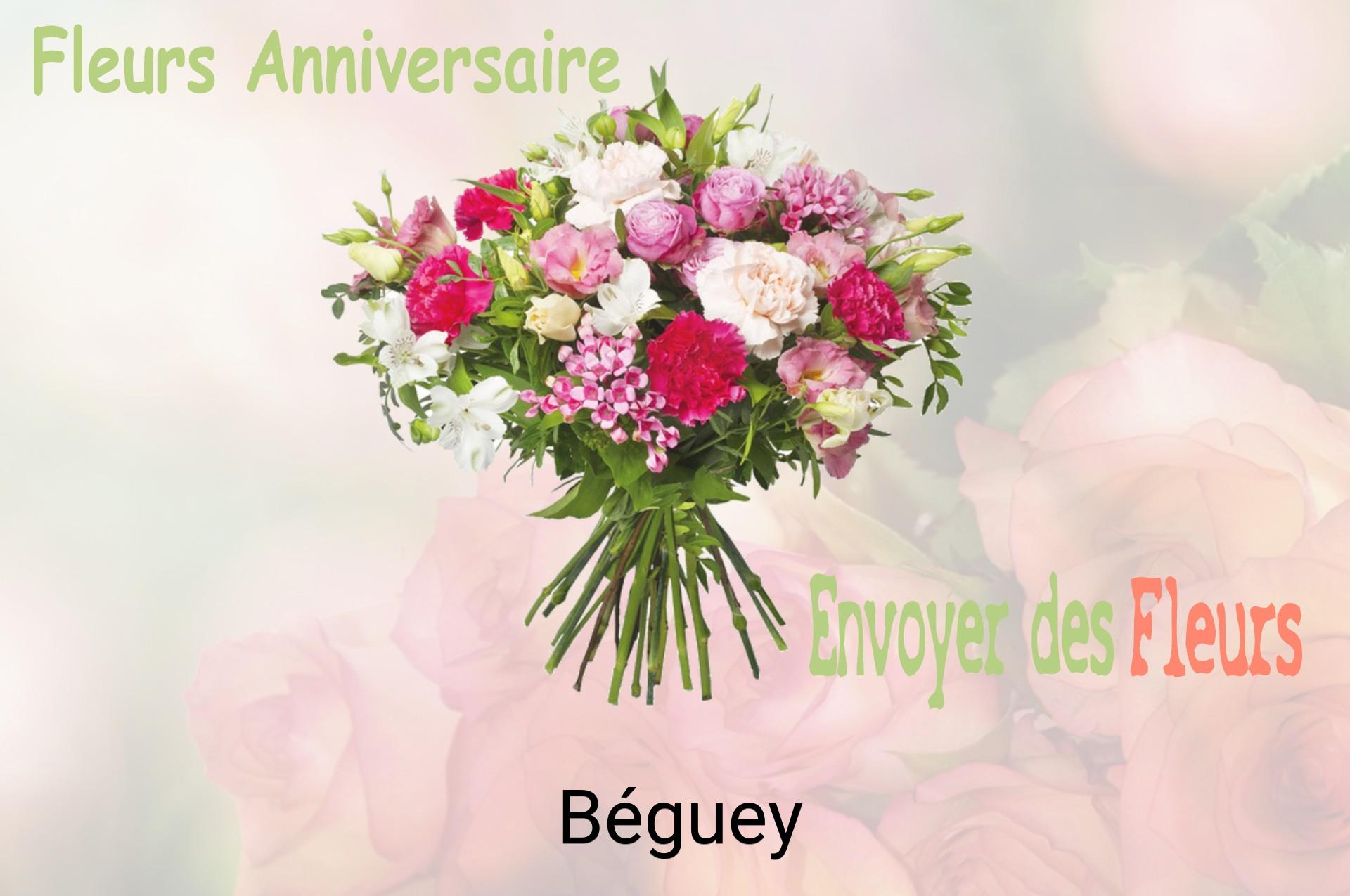 Bouquet de fleurs d’anniversaire livré à Béguey